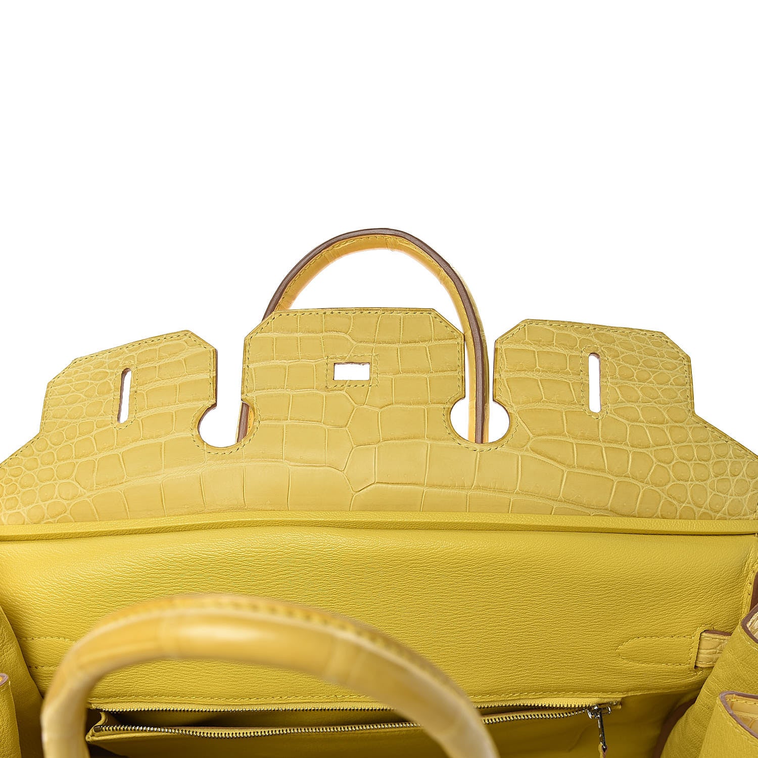 Hermes Matte Porosus Crocodile Birkin 35 Mimosa 15 of 39