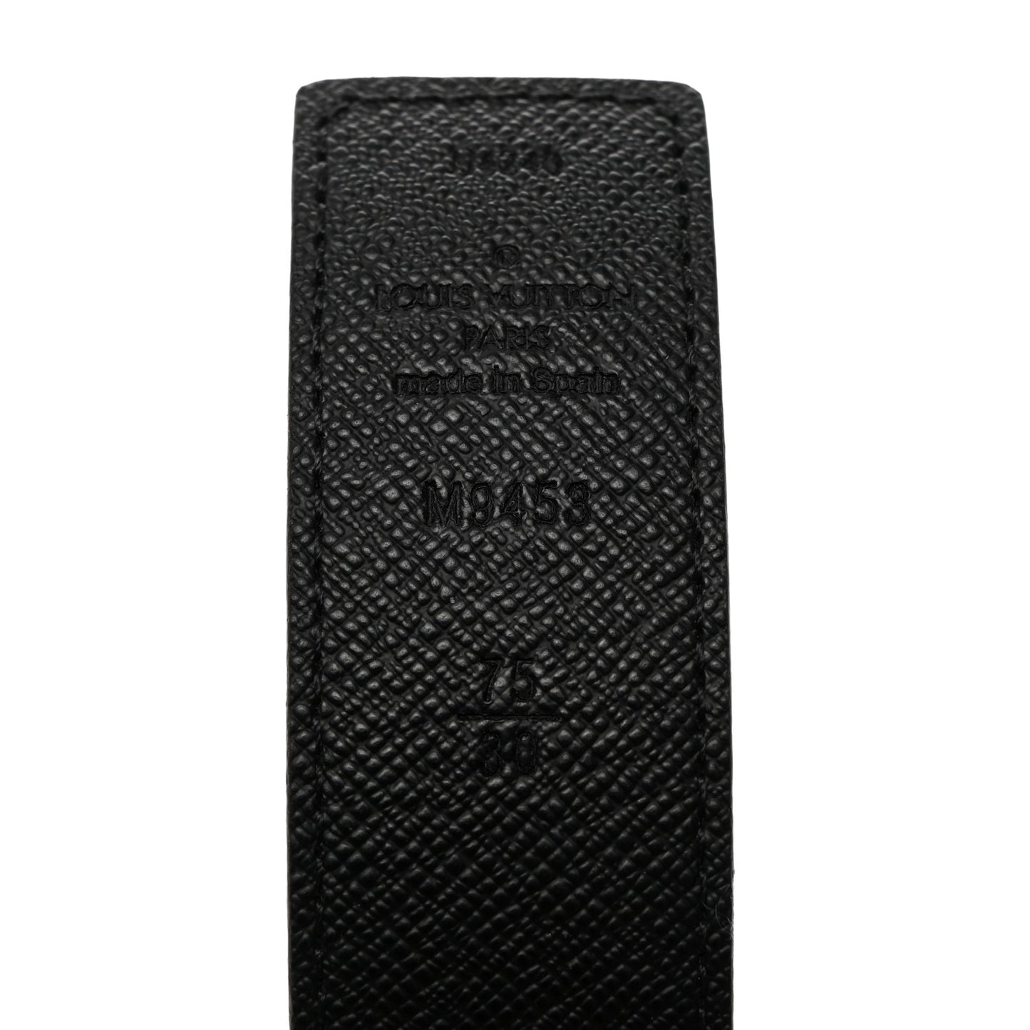 Calfskin Monogram 30mm LV Initiales Reversible Belt 75 30 Black