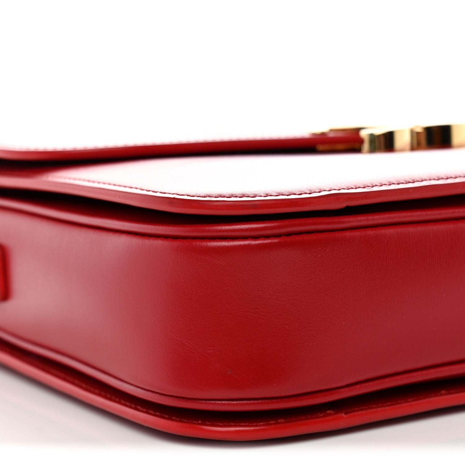 Celine Shiny Calfskin Large Triomphe Red 9 of 13