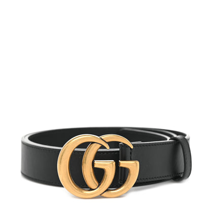 Gucci Calfskin Double G 30mm Belt 90 36 Black 1 of 4
