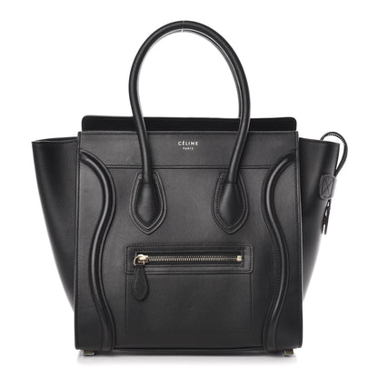 Celine Smooth Calfskin Micro Luggage Black 1 of 14