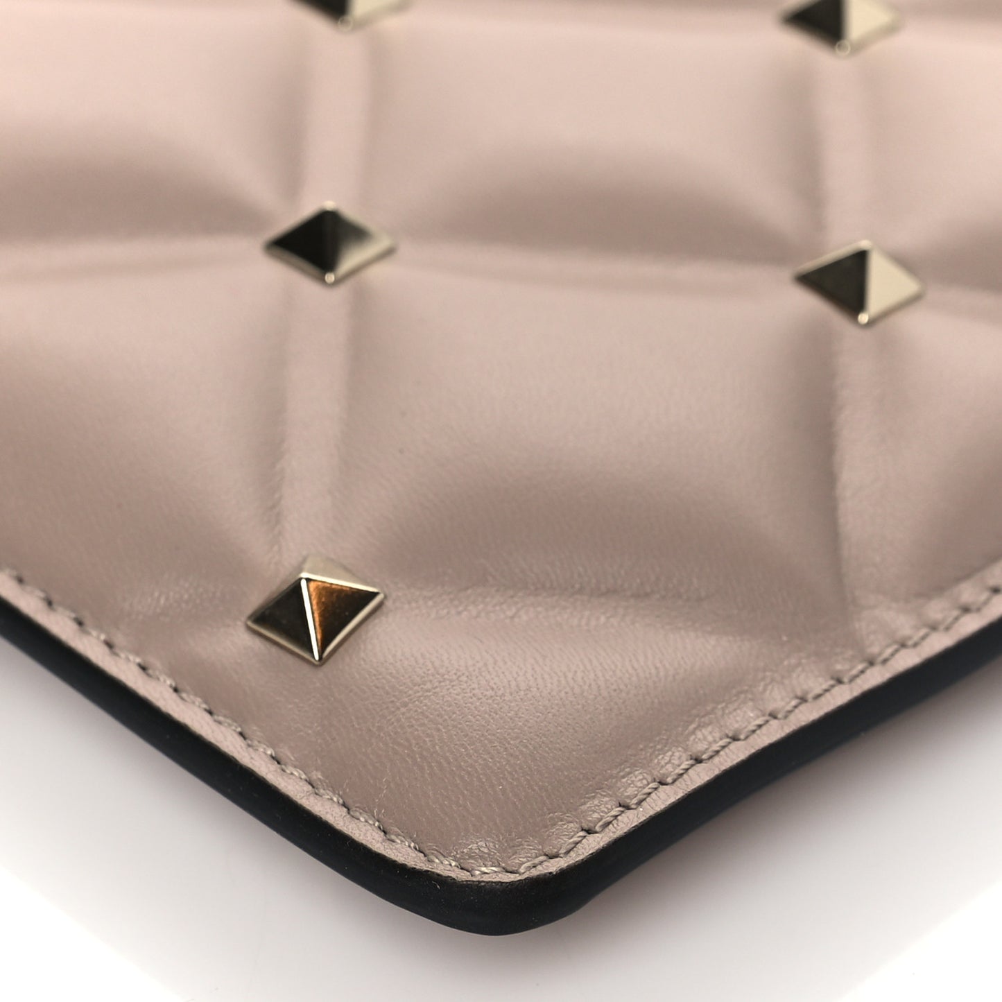 Nappa Candystud Zip Pouch Poudre