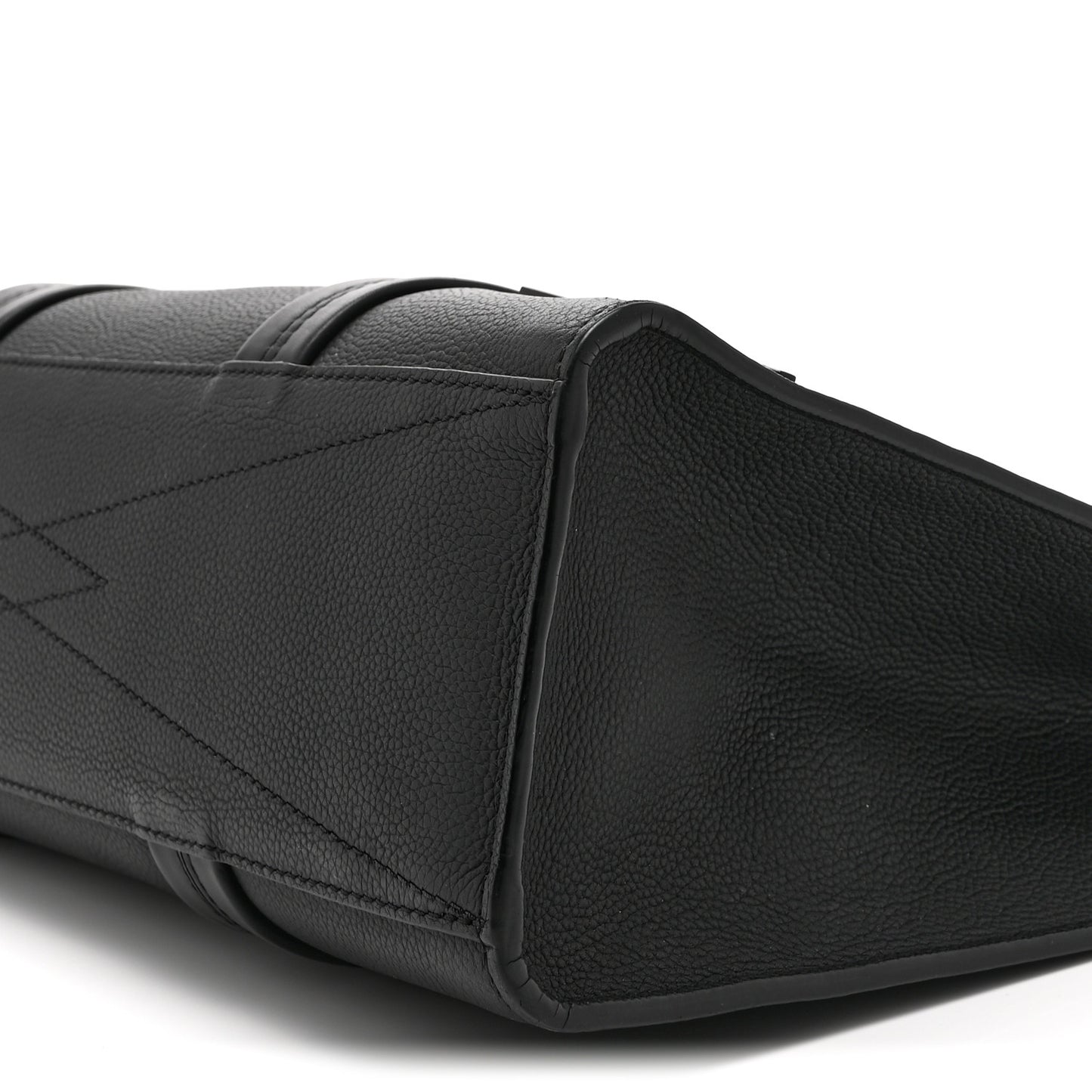 Grained Calfskin LV Aerogram Tote Black