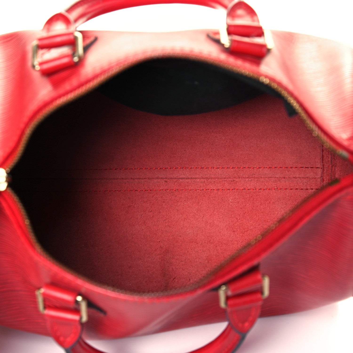 Louis Vuitton Epi Speedy 25 Castillan Red 5 of 13