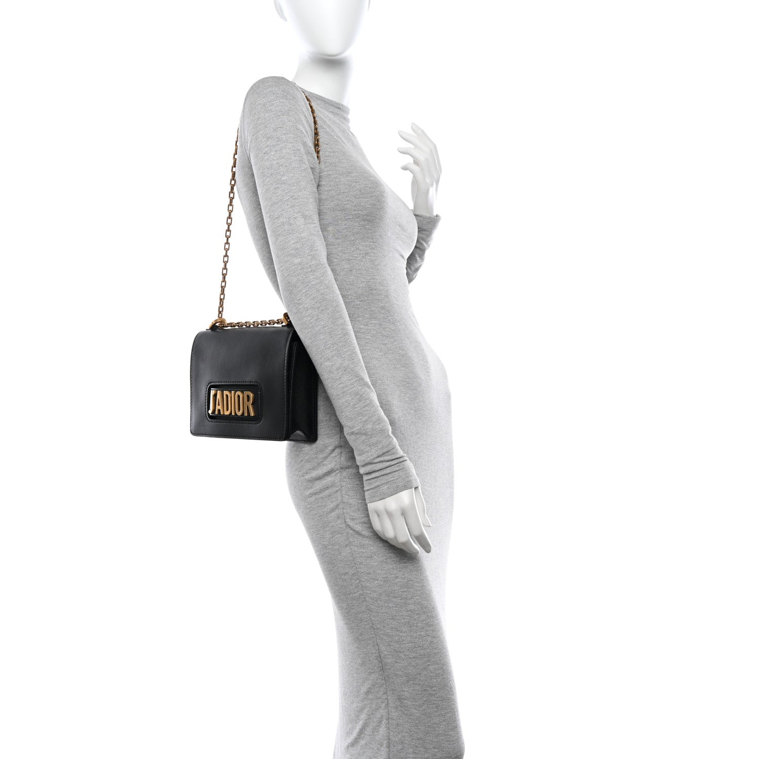 Christian Dior Calfskin J'Adior Chain Flap Bag Black 2 of 9