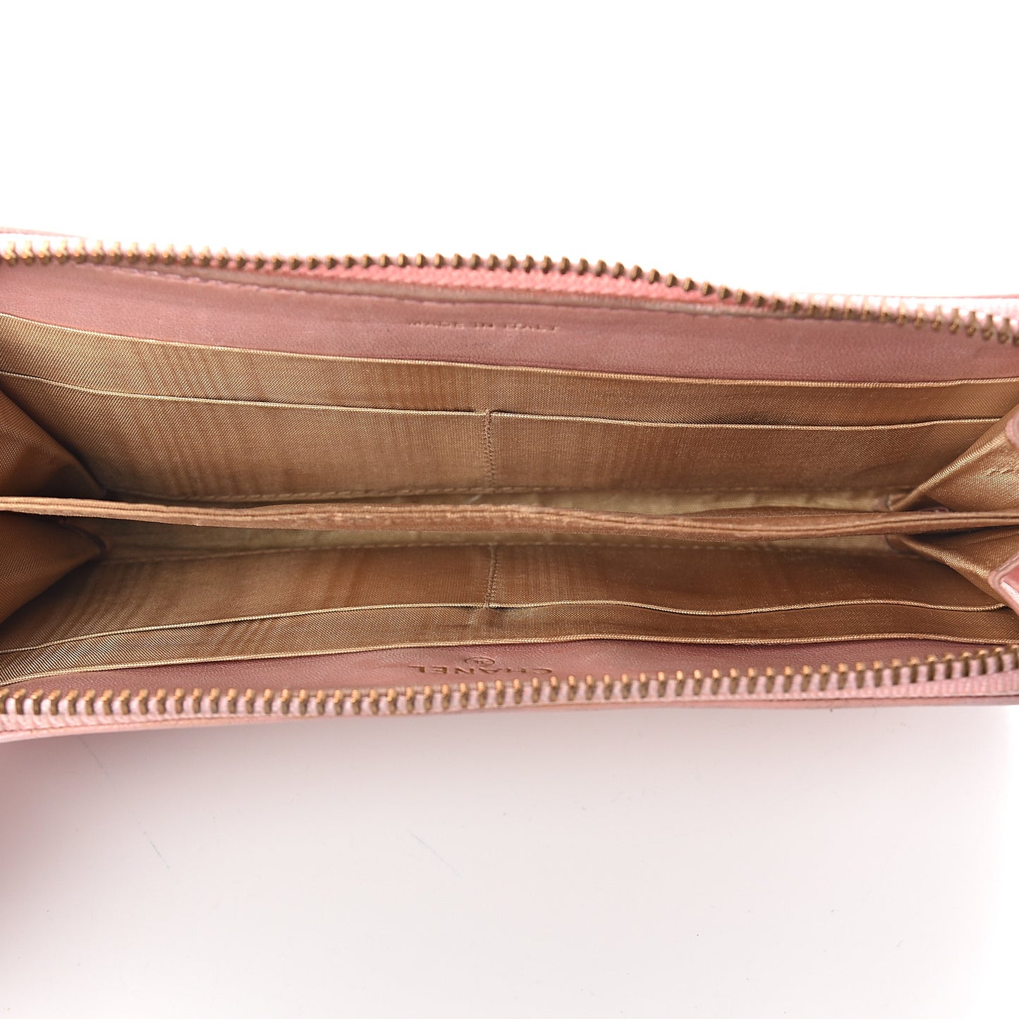 Caviar Timeless Zip Around Wallet Pink