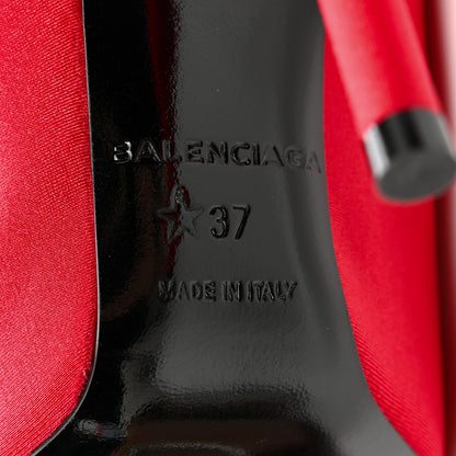 Balenciaga Matte Spandex Extreme Pointed Toe Knife 80mm Ankle Boots 37 Rouge 6 of 10