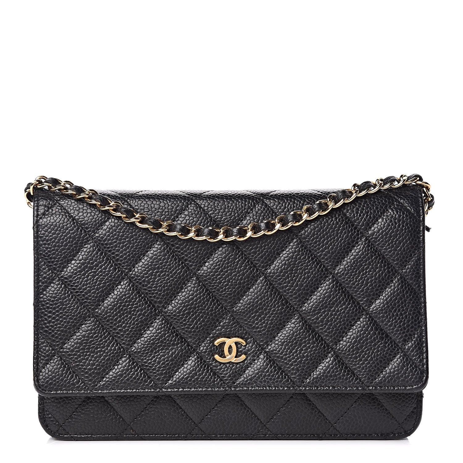 Chanel Caviar Quilted Wallet On Chain WOC Black 1 of 11