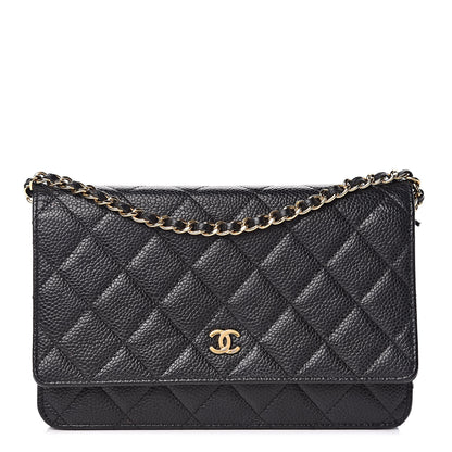 Chanel Caviar Quilted Wallet On Chain WOC Black 1 of 11