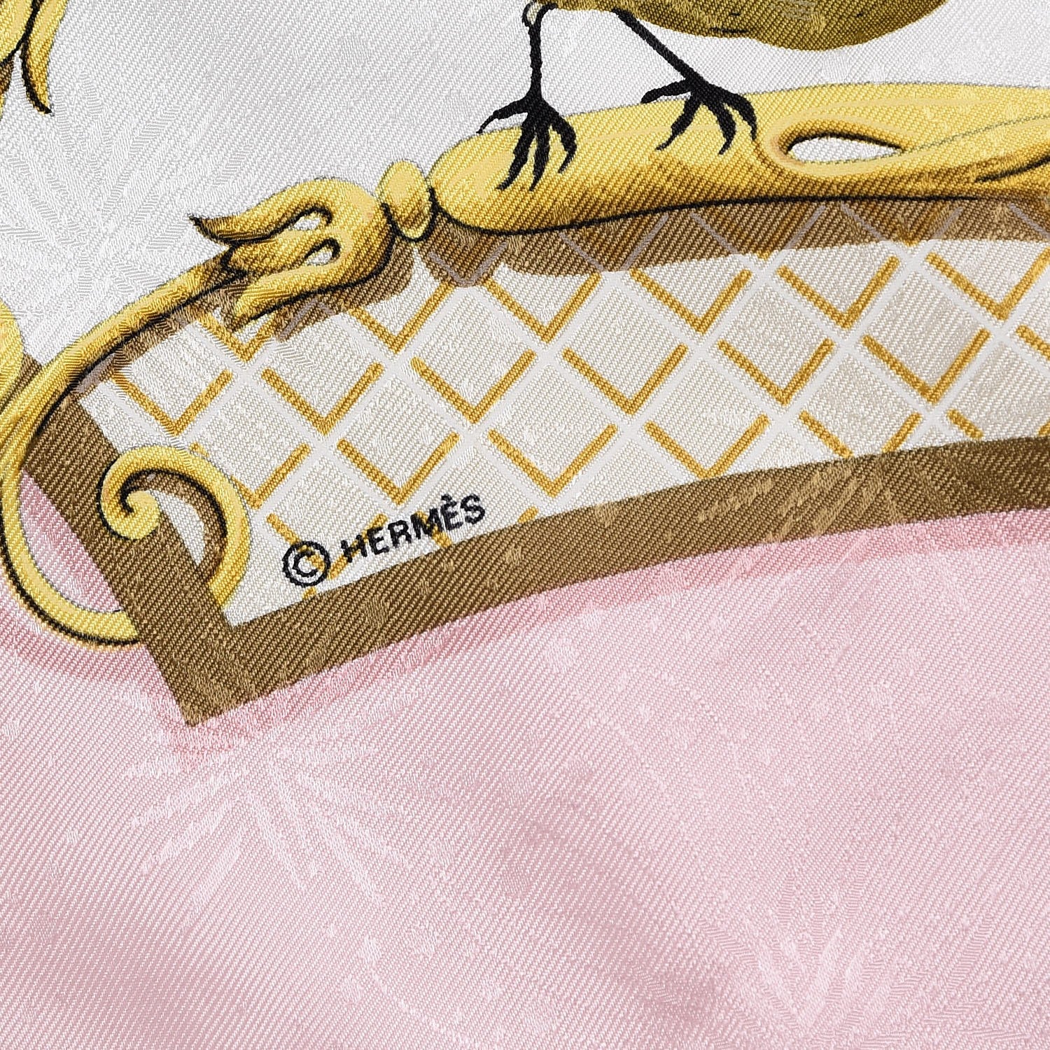 Hermes Jacquard Silk La Cle Des Champs Scarf 90 4 of 6