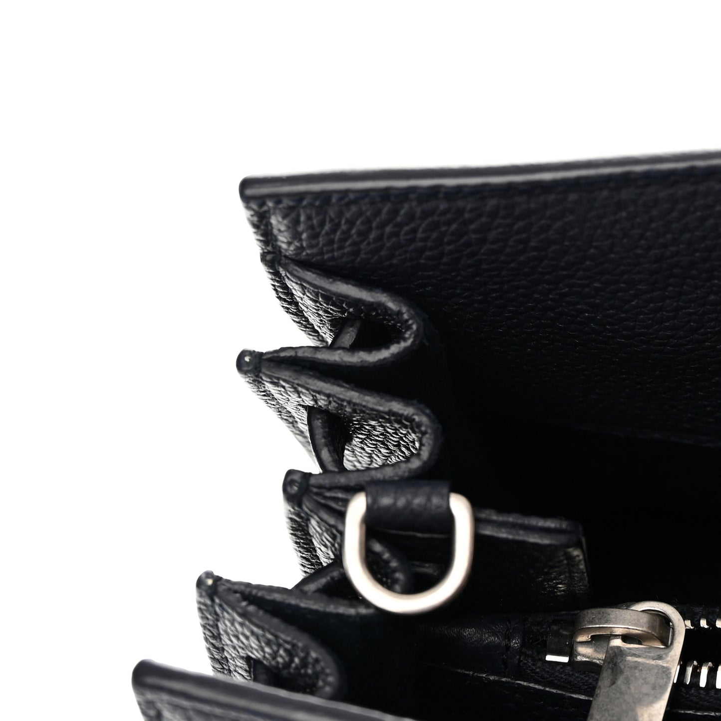 Grained Calfskin Baby Supple Sac De Jour Navy