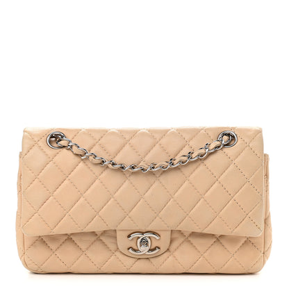 Chanel Lambskin Quilted Medium Double Flap Beige 1 of 11