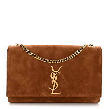 Saint Laurent Suede Medium Monogram Kate Satchel Macaron 1 of 10