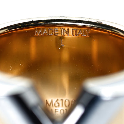 Louis Vuitton Brass Essential V Ring L Gold Silver 5 of 5