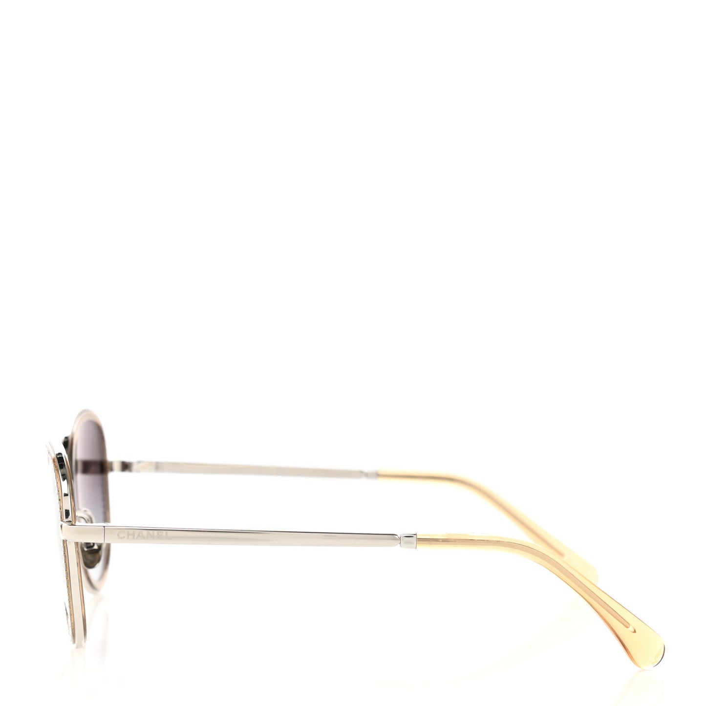 Metal Crystal Sunglasses 2207-B-S Yellow
