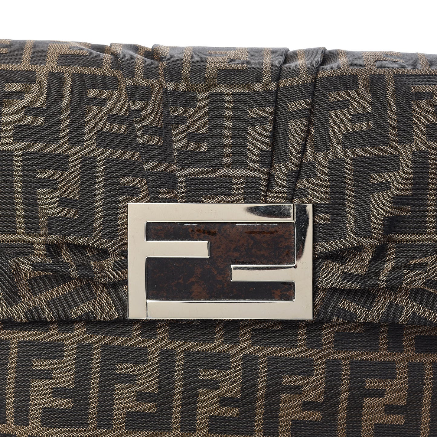 Zucca Patent Mia Shoulder Flap Tobacco