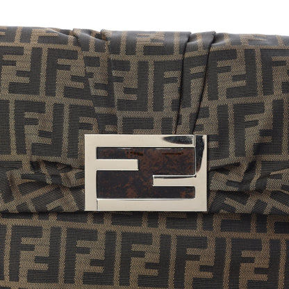Fendi Zucca Patent Mia Shoulder Flap Tobacco 8 of 13