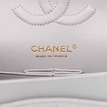 Chanel Caviar Quilted Medium Double Flap Grey 5 of 9