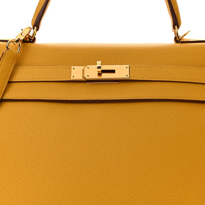 Hermes Togo Kelly Retourne 32 Jaune Ambre 8 of 15