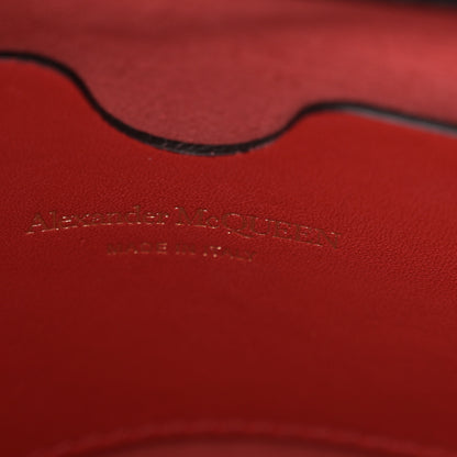 Alexander McQueen Calfskin The Small Story Bag Black Red 6 of 9