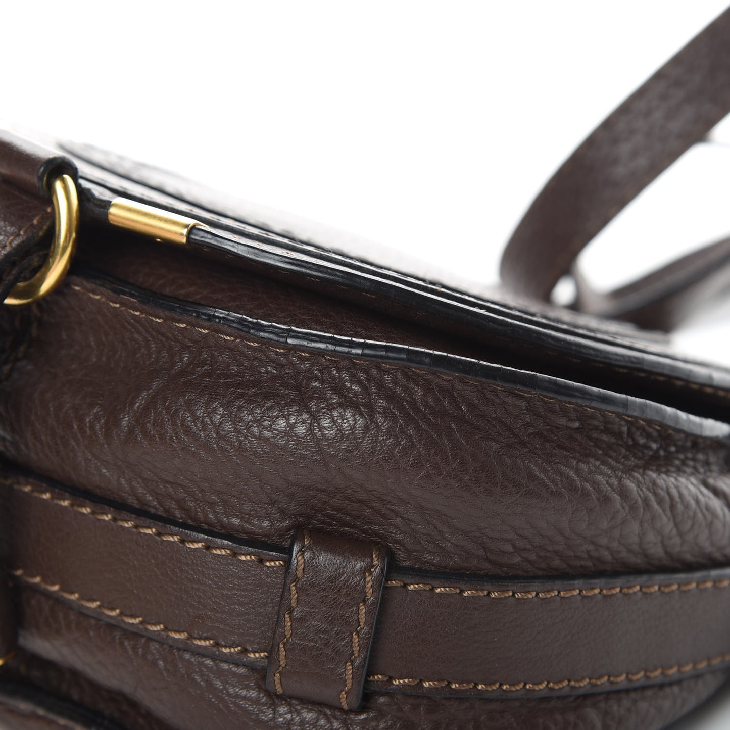 Calfskin Mini Marcie Round Crossbody Bag Truffle