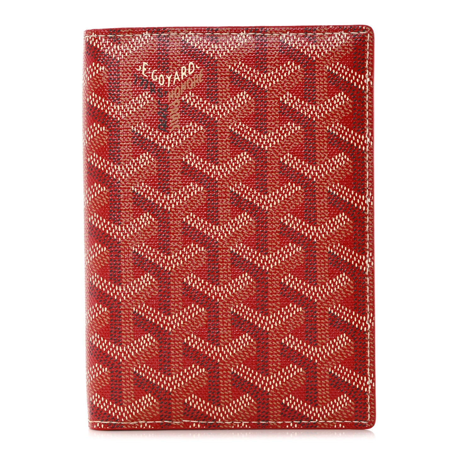 Goyardine Pocket Organizer Wallet Red