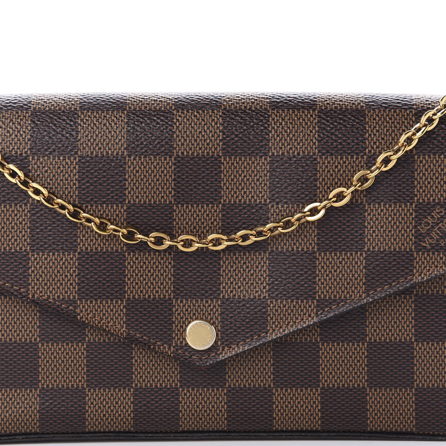Damier Ebene Pochette Felicie Chain Wallet