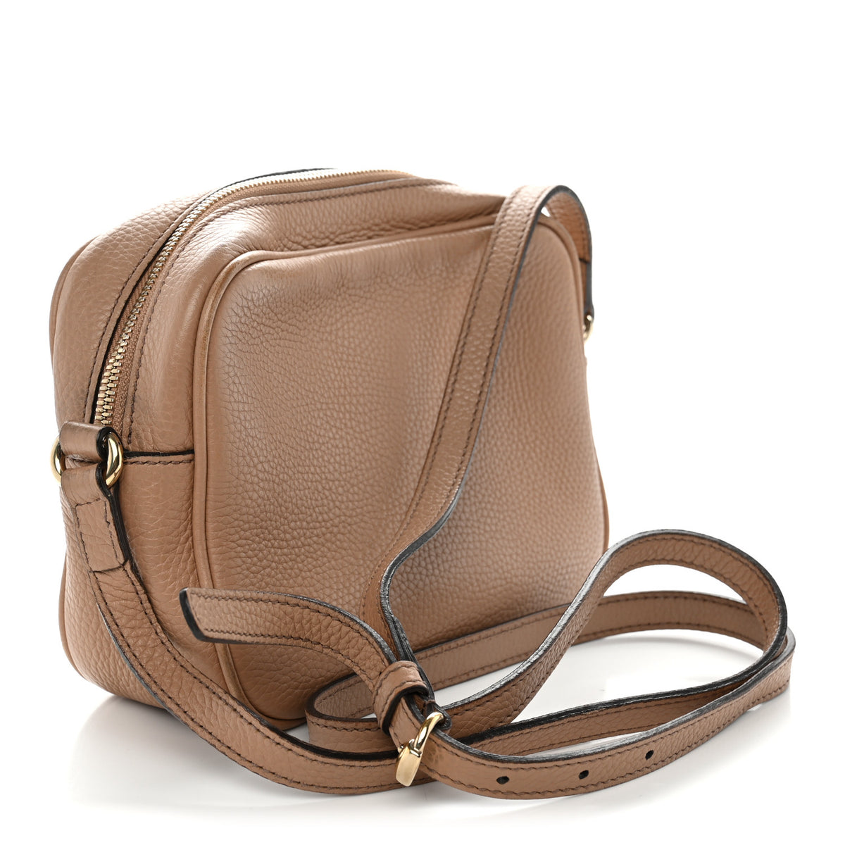 Gucci Pebbled Calfskin Small Soho Disco Bag Rose Beige 3 of 15