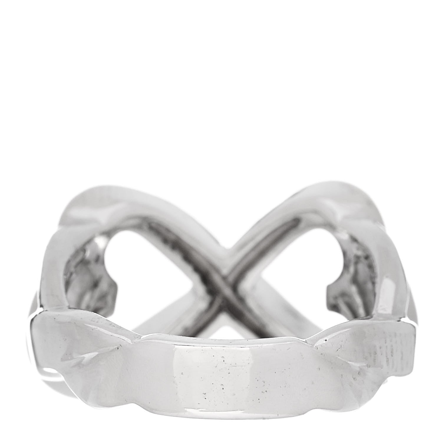 Tiffany Sterling Silver Paloma Picasso Double Loving Heart Ring 49 5 3 of 5