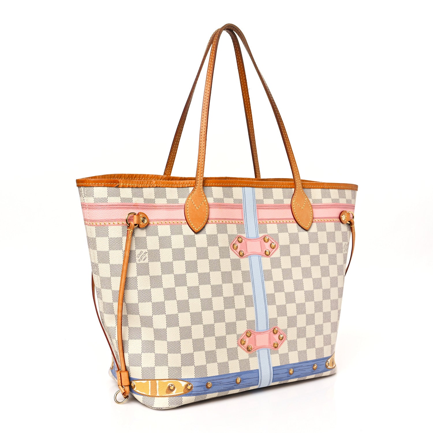Louis Vuitton Damier Azur Summer Trunks Neo Neverfull MM 3 of 10