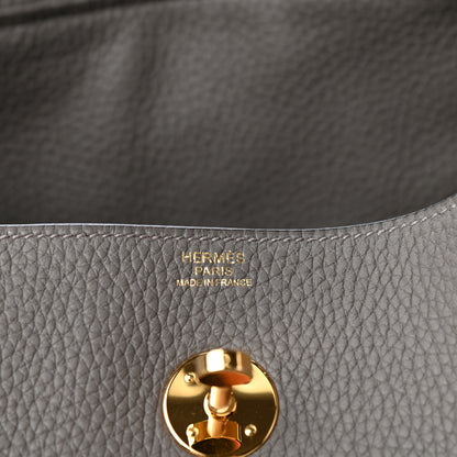 Hermes Taurillon Clemence Lindy 30 Etain 6 of 9