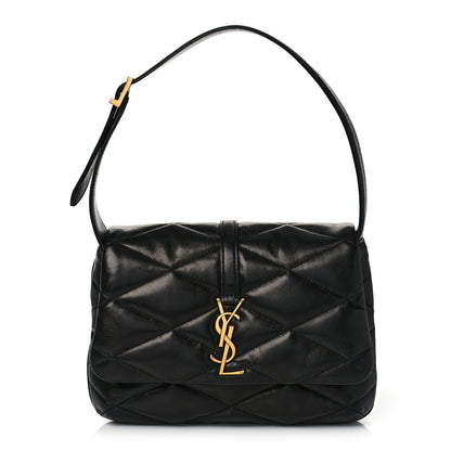 Saint Laurent Lambskin Quilted Le 57 Diamond Shoulder Bag Black 1 of 8