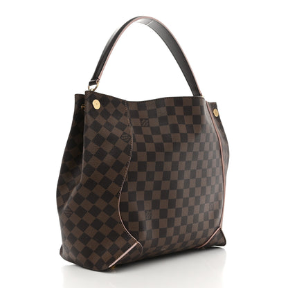Louis Vuitton Damier Ebene Caissa Hobo Rose Ballerine 3 of 11