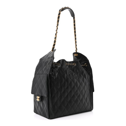 Chanel Caviar Quilted Medium Chanel 25 Handbag Black 4 of 12