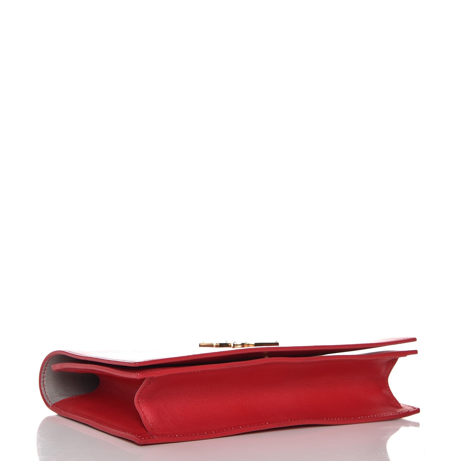 Saint Laurent Soft Calfskin Degrade Small Monogram Clutch Red Flame 4 of 8
