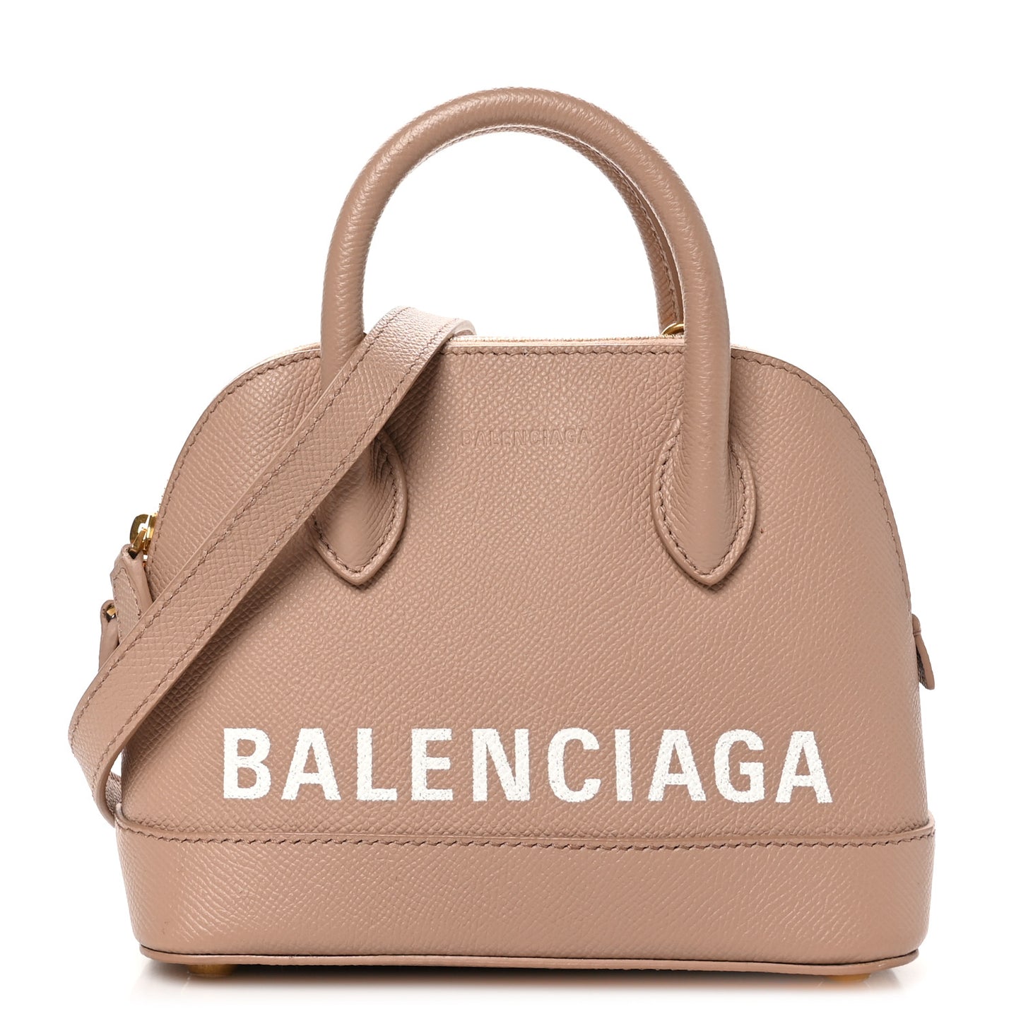 Grained Calfskin XXS Ville Top Handle Bag Beige Tapioca