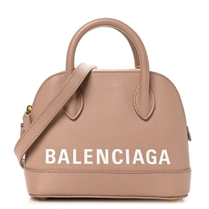 Balenciaga Grained Calfskin XXS Ville Top Handle Bag Beige Tapioca 1 of 10