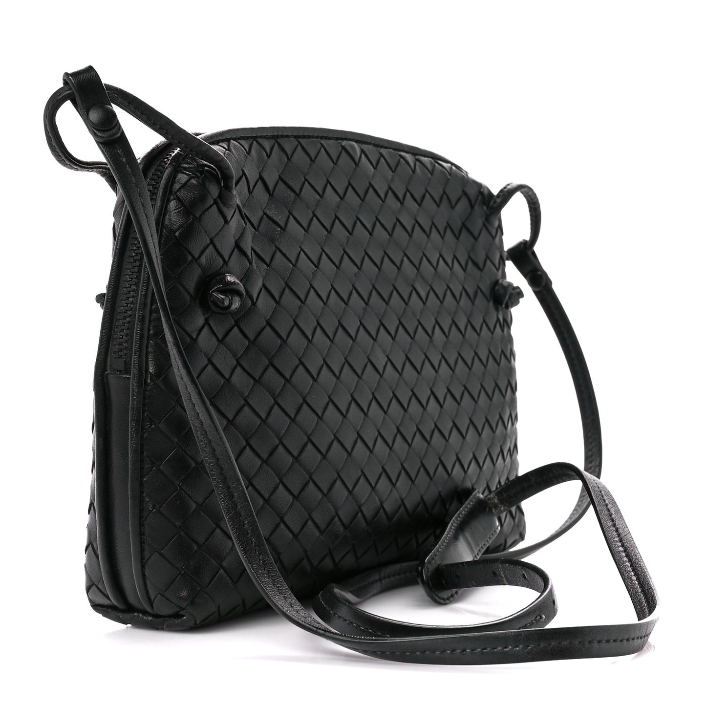 Nappa Intrecciato Nodini Bag Black