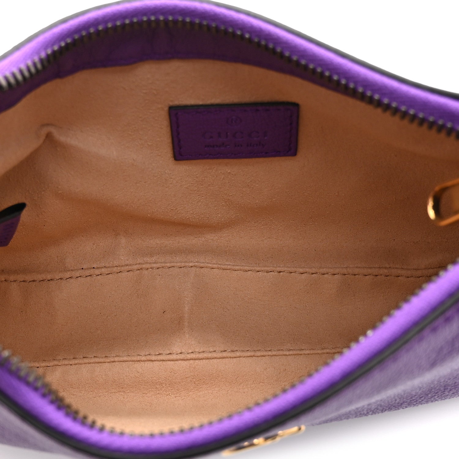 Gucci Goatskin Mini Aphrodite Shoulder Bag Shine Purple 1848845