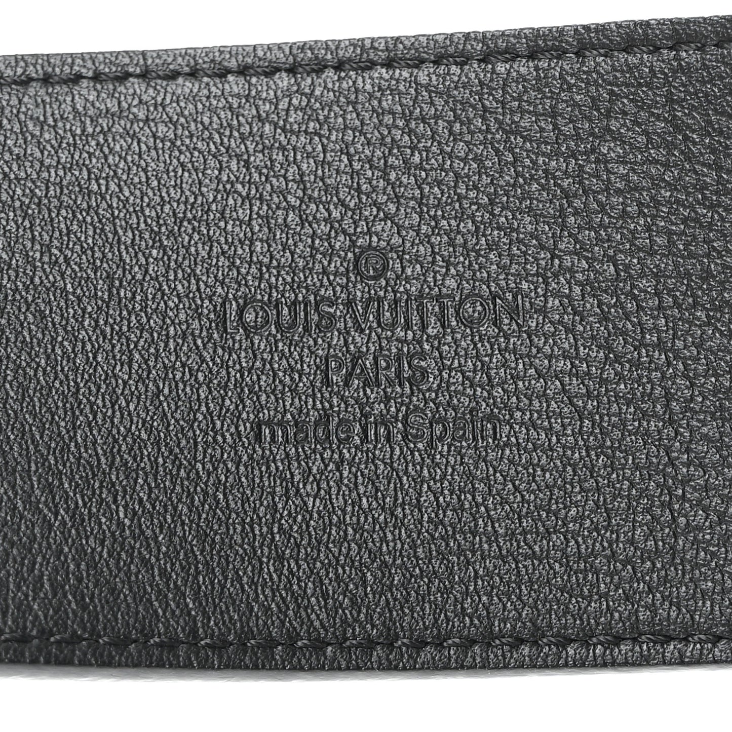 Calfskin 45mm LV Capucine Initiales Belt 80 32 Black