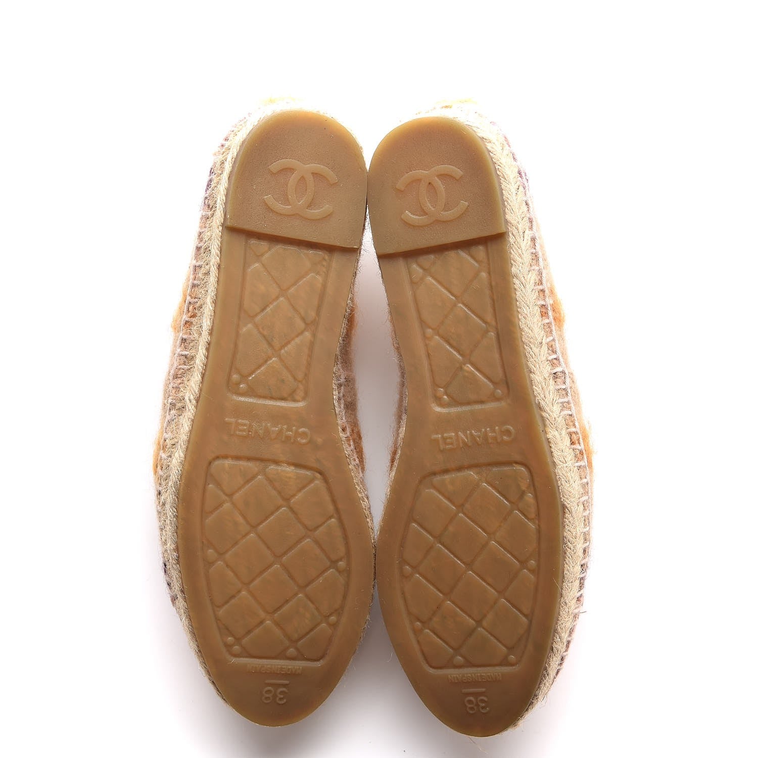 Chanel Tweed CC Espadrilles 38 Pink 7 of 16