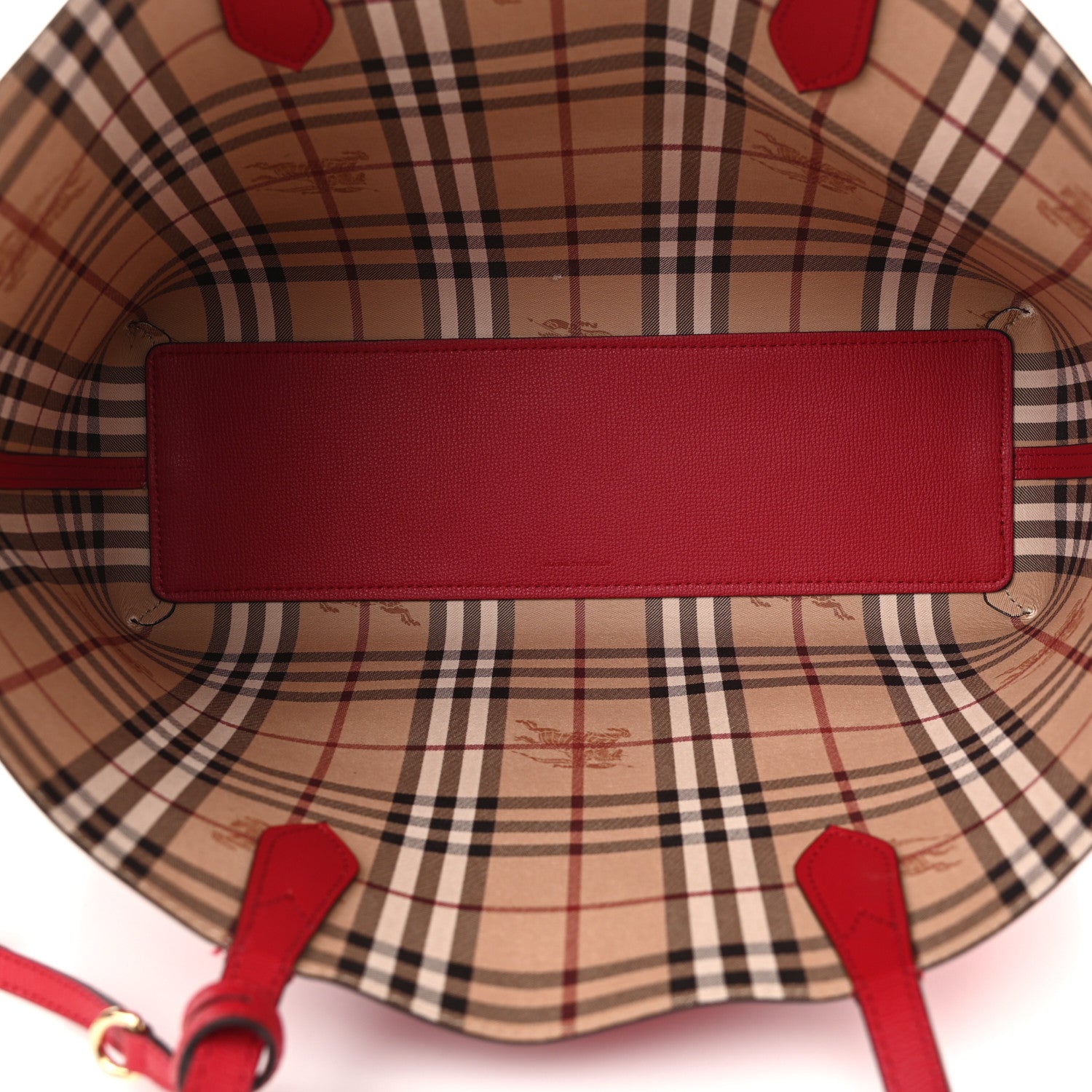 Burberry Haymarket Check Medium Reversible Tote Red 8 of 16