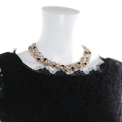 David Yurman Sterling Silver Pave Diamond Black Onyx Renaissance Necklace 2 of 5