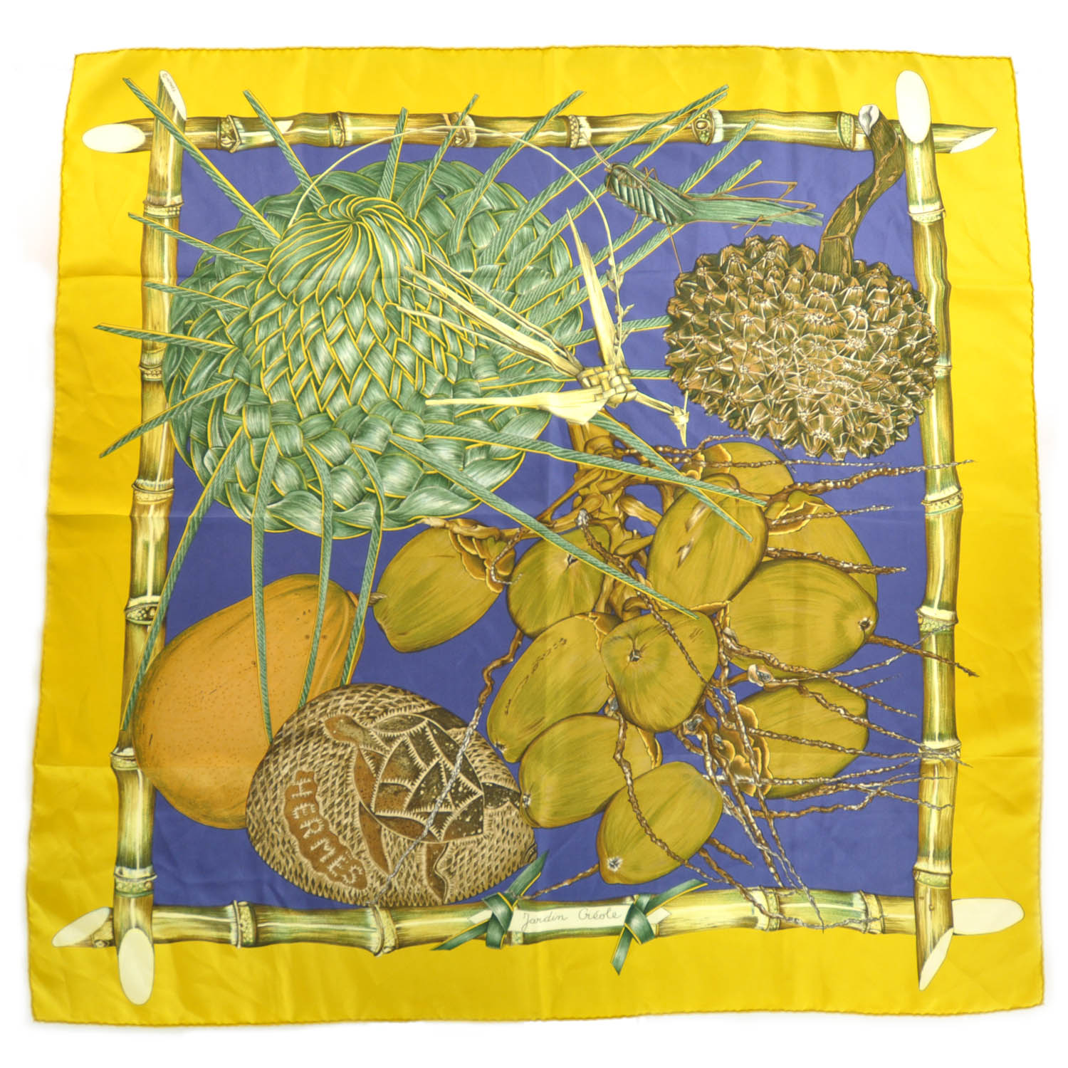 Hermes Silk Jardin Creole Scarf 90 1 of 10
