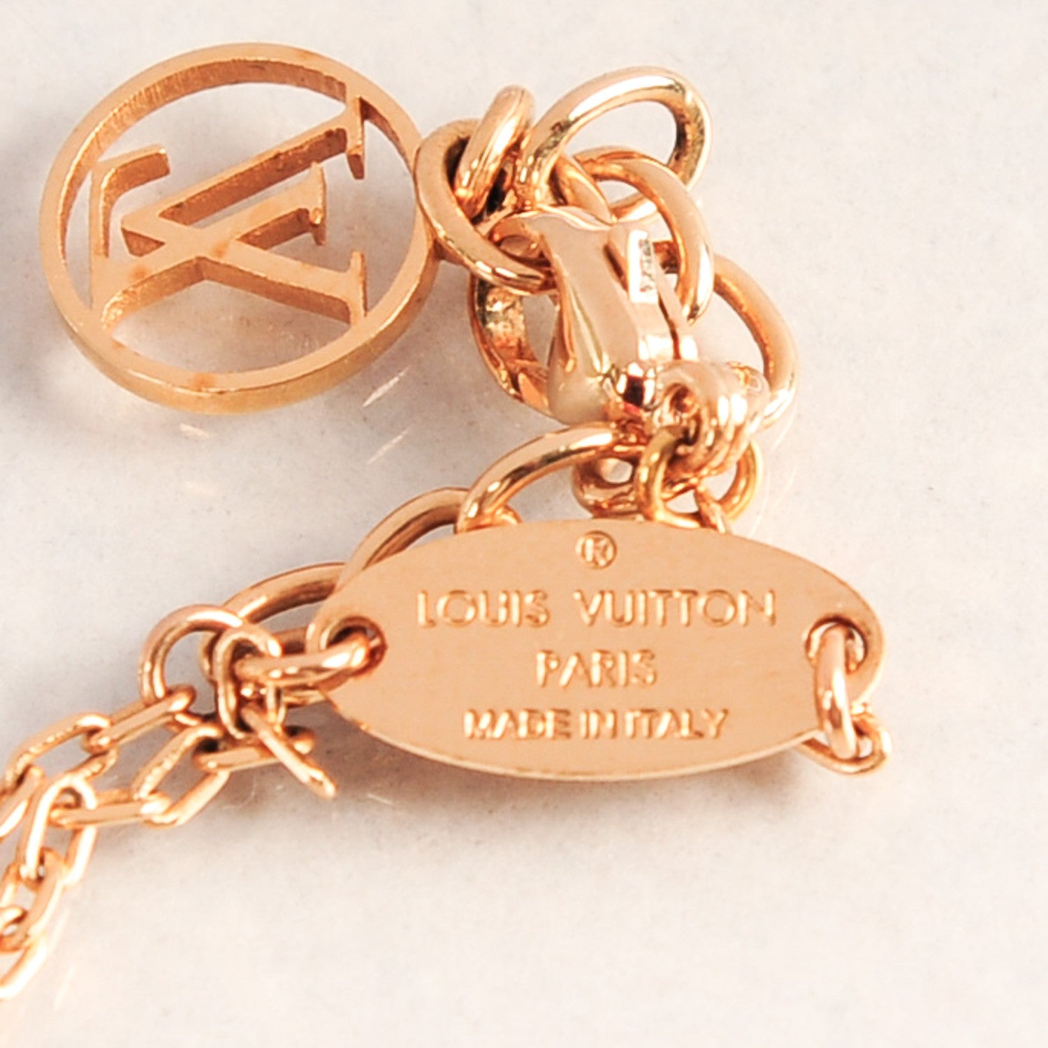 Louis Vuitton LV and V Bracelet Gold Red 5 of 5