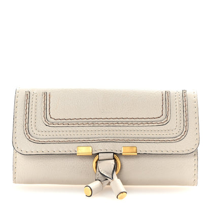 Chloe Calfskin Marcie Continental Flap Wallet Dove 1 of 8