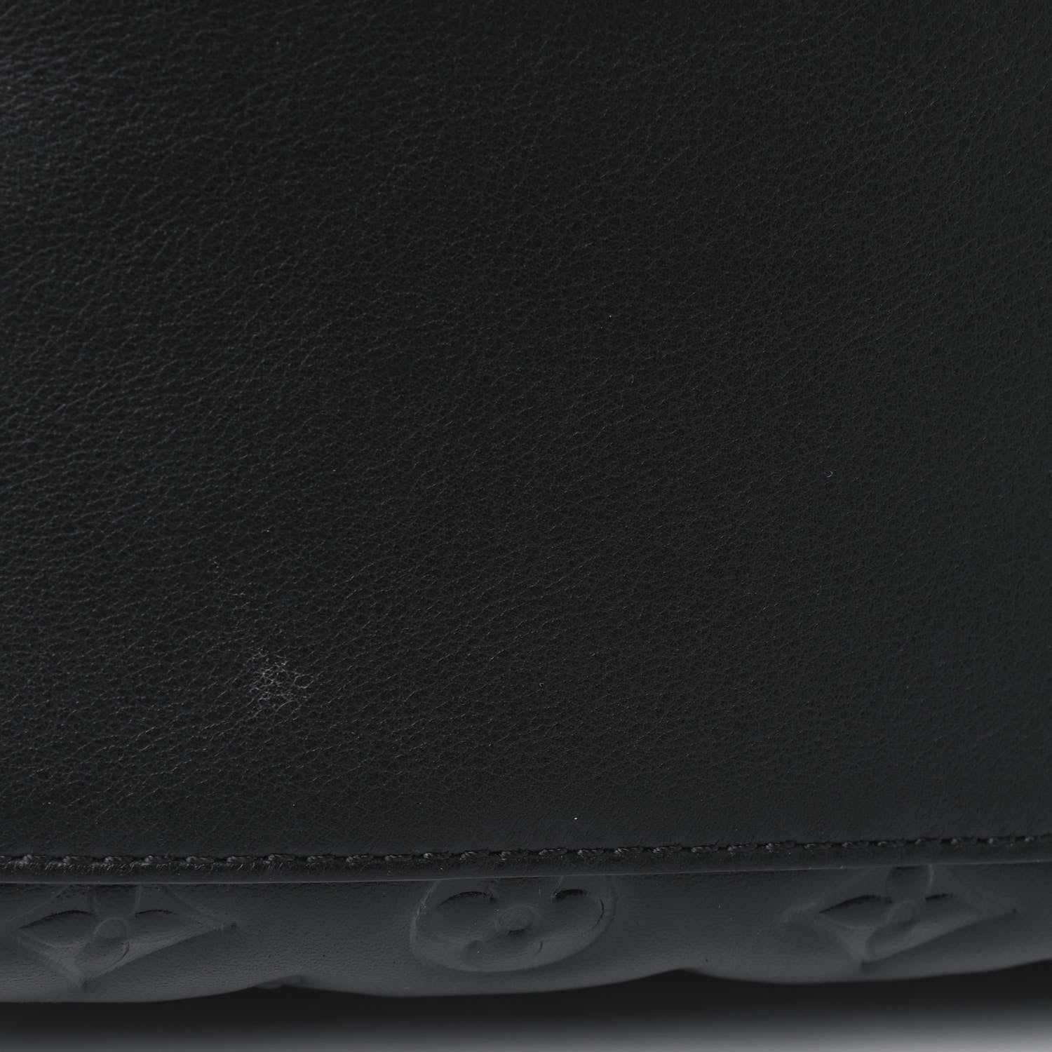 Louis Vuitton Lambskin Embossed Monogram Speedy 22 Bandouliere Black 6 of 6