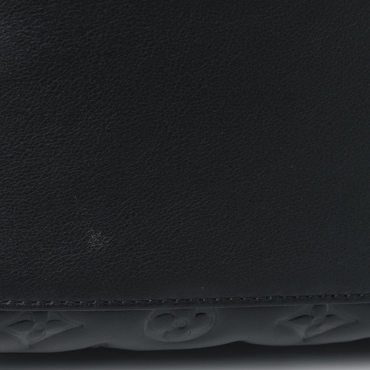 Lambskin Embossed Monogram Speedy 22 Bandouliere Black