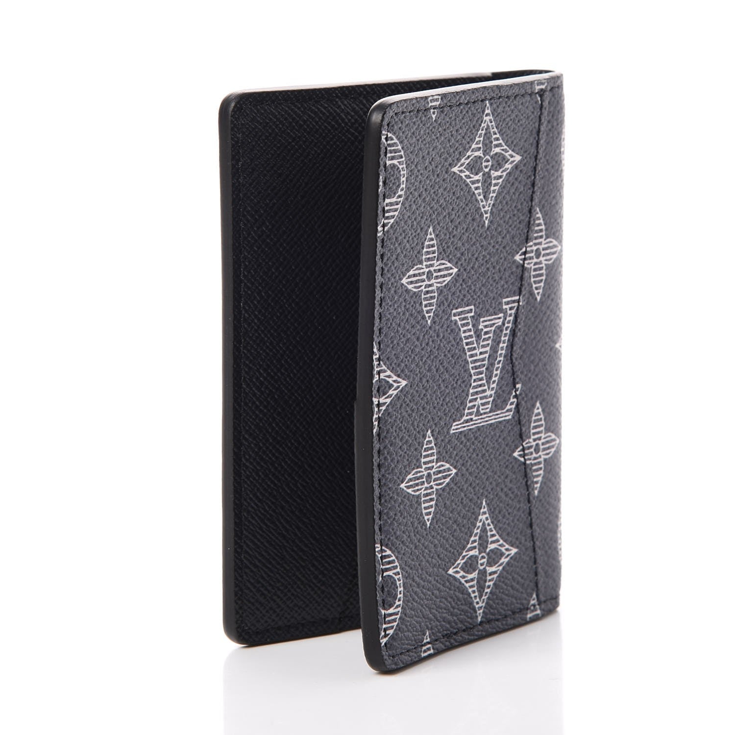 Louis Vuitton Savane Monogram Chapman Rhinoceros Pocket Organizer Encre 3 of 8