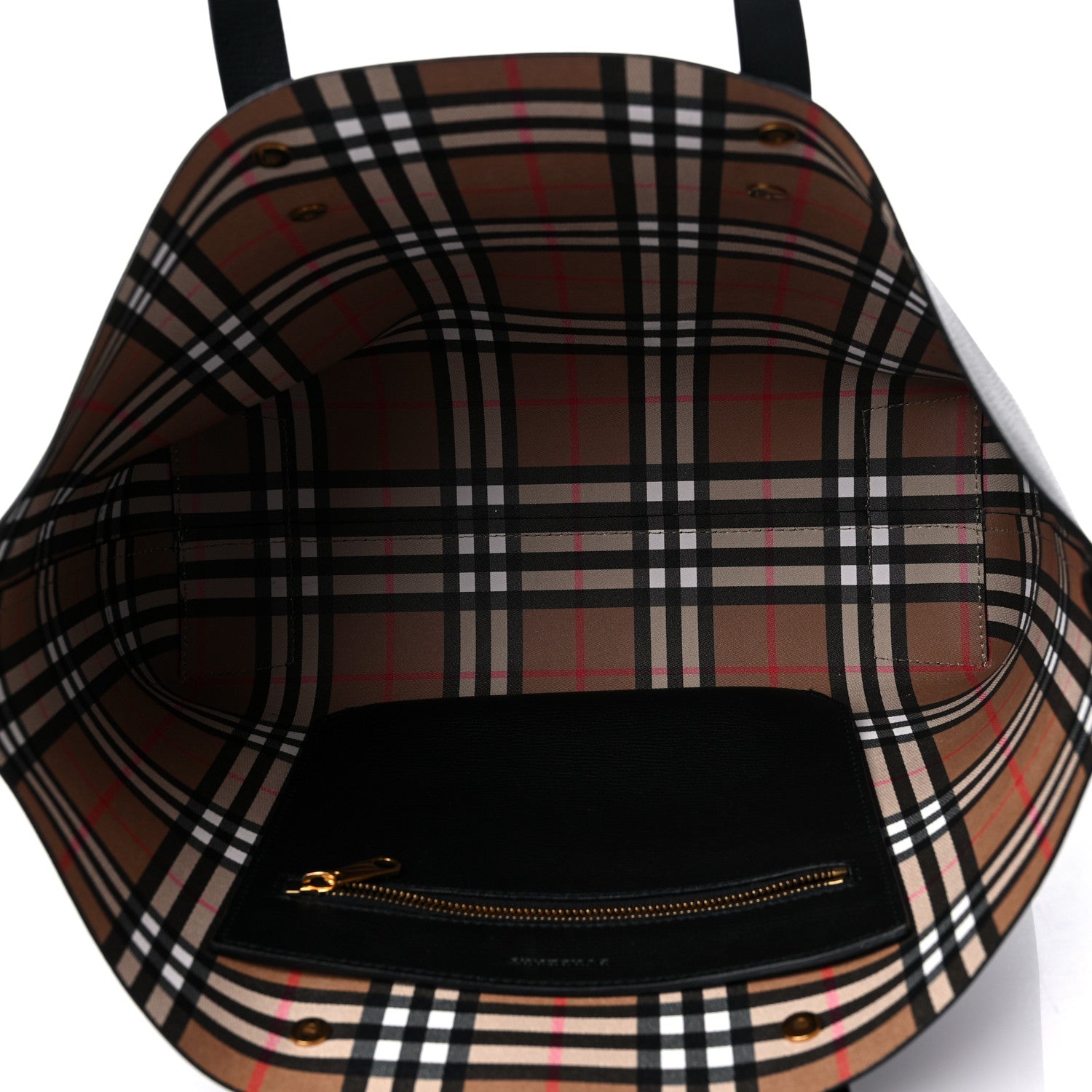 Burberry Calfskin Crest Embossed Small Tote Black 5 of 9